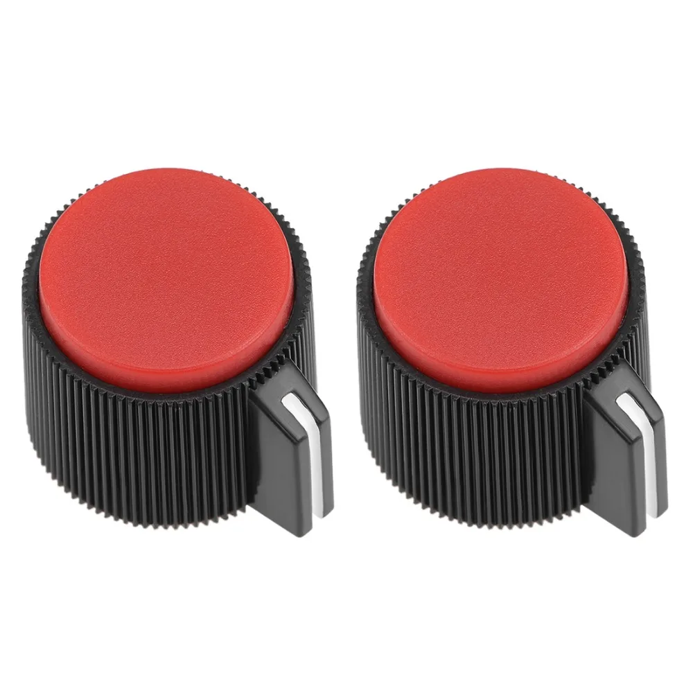 

UXCELL 2Pcs 19x16mm Bakelite Potentiometer Volume Control Rotary Knob For 6mm Dia Hole Blue Yellow Red Green Switch Accessories