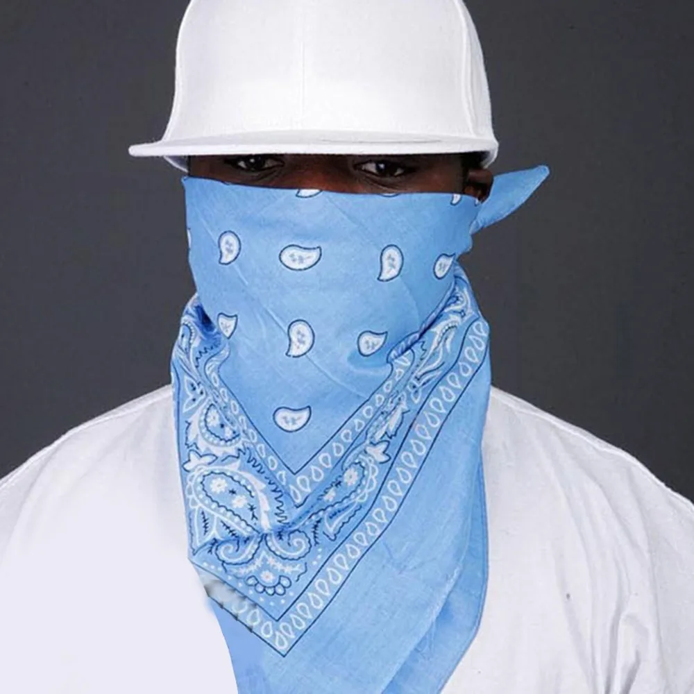 Уличная квадратная бандана повязка для волос повседневный шарф на запястье