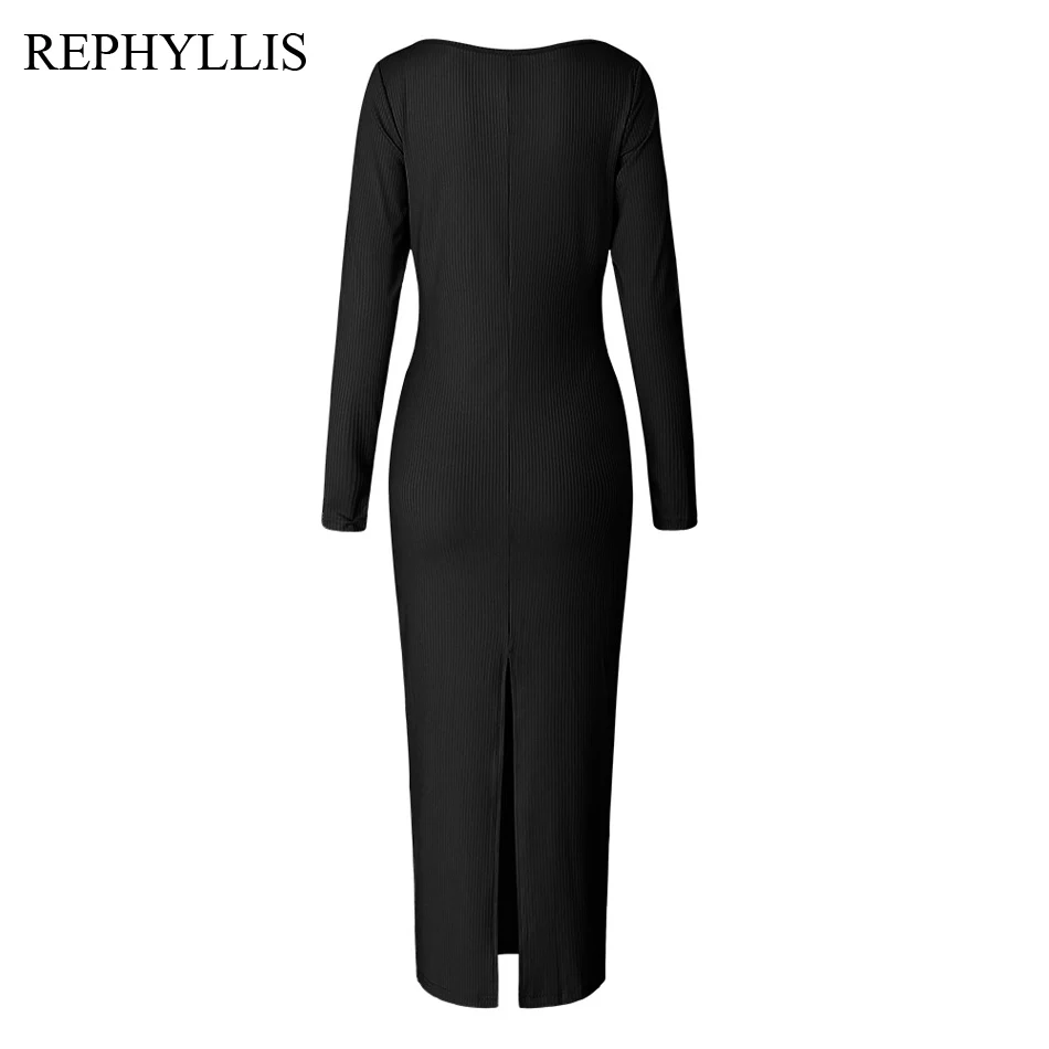 REPHYLLIS для женщин Sexy Глубокий V средства ухода за кожей Шеи с длинным рукавом сзади