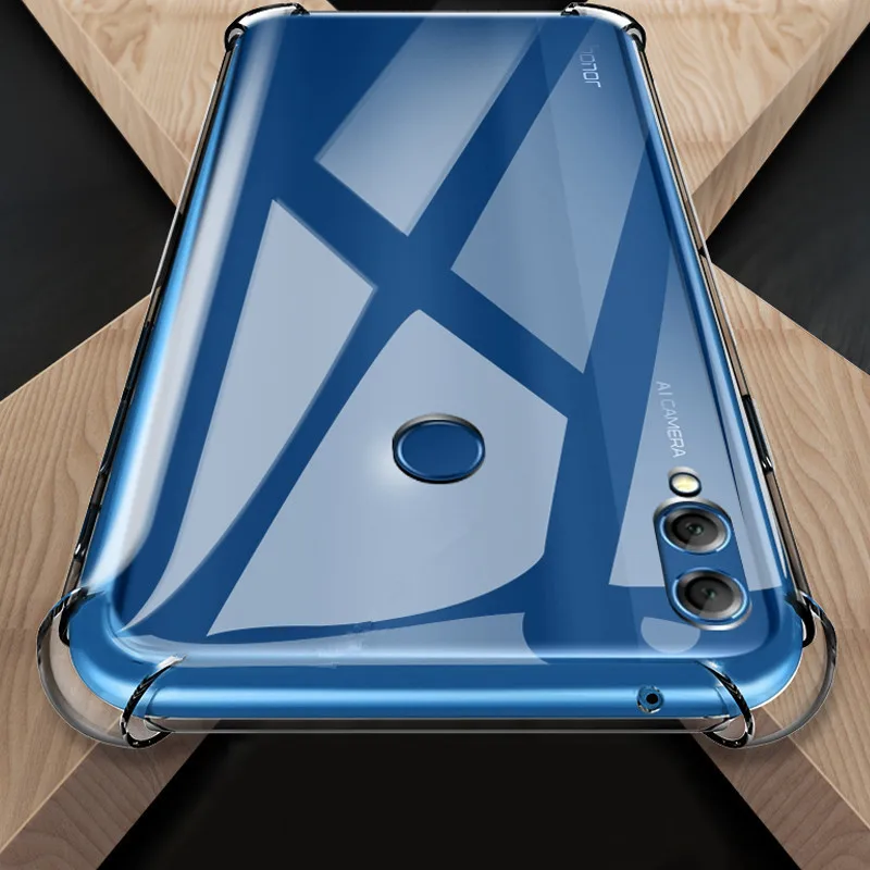 Подушка безопасности для мягкий TPU чехол Huawei Y6 Pro Y7 Y9 Prime P Smart плюс 2019 Honor 8A 8X 10i 20i 10 P30