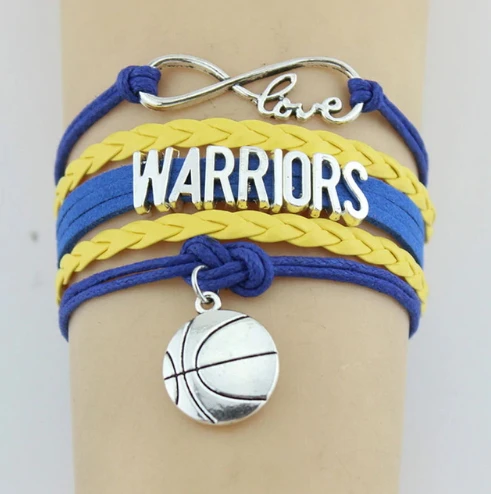 Бесконечность любовь Золотое состояние баскетбольная команда браслет