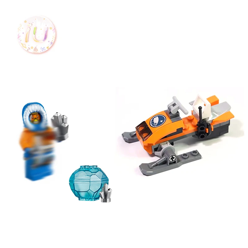 Legoings BELA 10437 City Series Arctic snowснегоход набор строительные блоки подарки на день