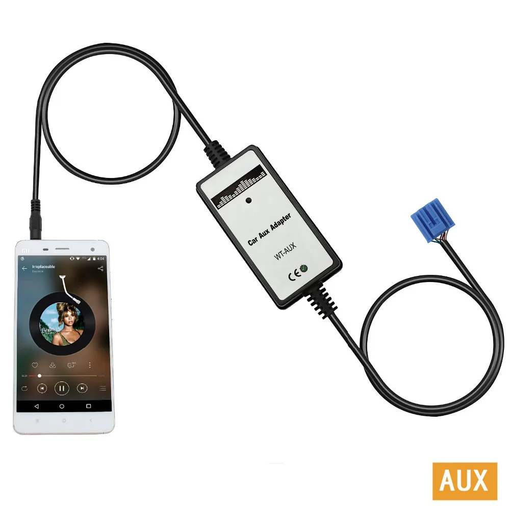 Автомобильный AUX адаптер MP3 плеер телефон вспомогательный 3 5 мм разъем кабель