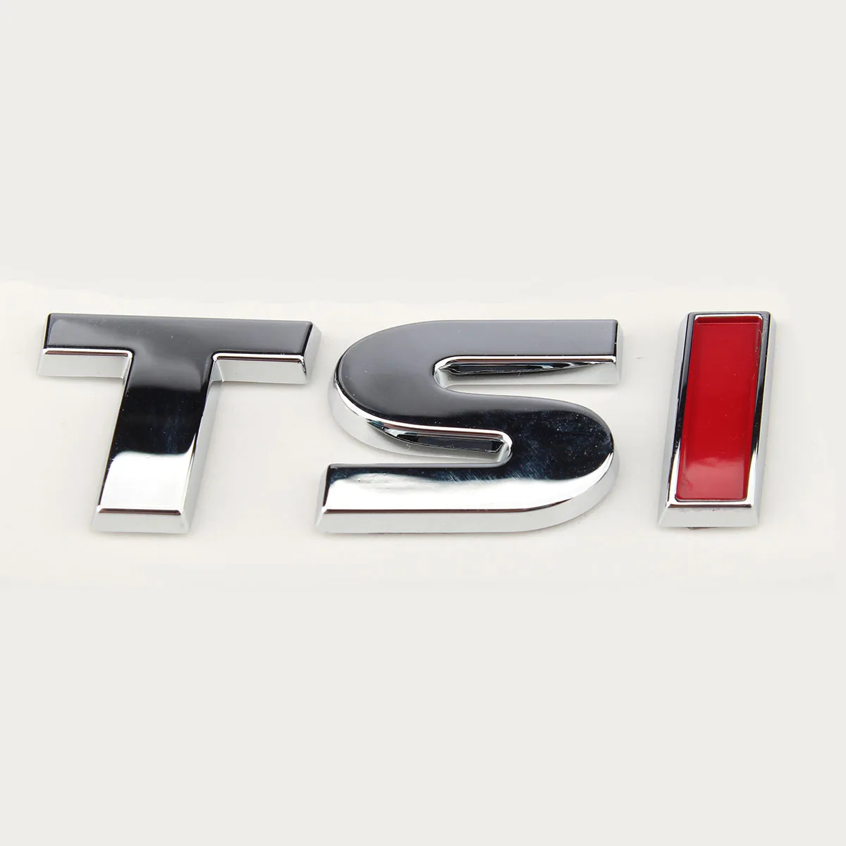 Хромированная эмблема OEM красная наклейка TSI логотип для VW Jetta Golf Passat Beetle|tsi logo|red