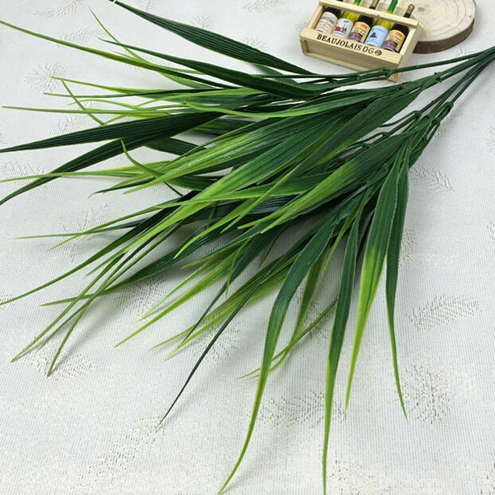 Artificial Fake Plastic Green Grass Plant Flowers Office Home Garden Decor | Дом и сад