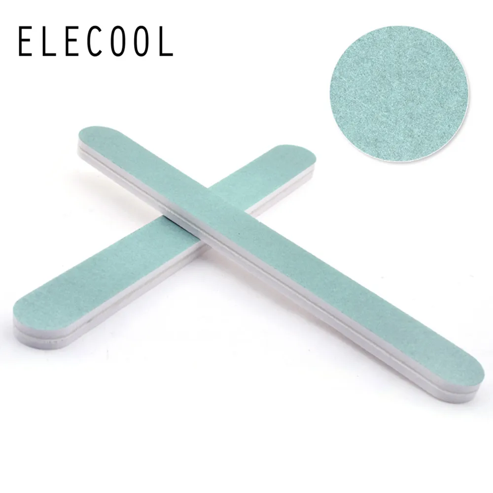 ELECOOL 2 шт. профессиональная пилка для ногтей буфер Полировочный блок шлифовальный
