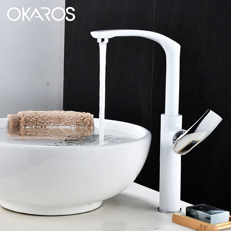 OKAROS смеситель для ванной комнаты латунный кран белый зеленый красный оранжевый