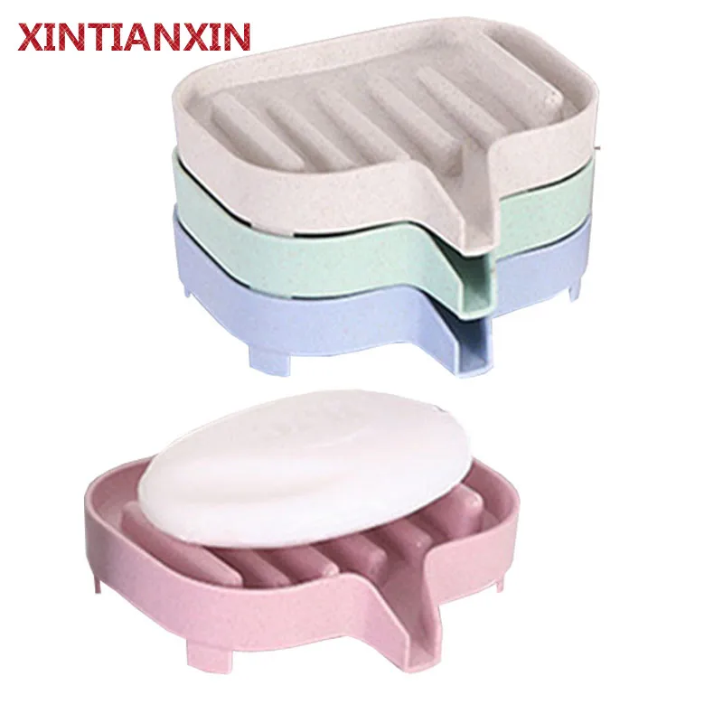 XINTIANXIN Коробка для мыла из пшеницы креативная лестница дренаж коробка пшеничной