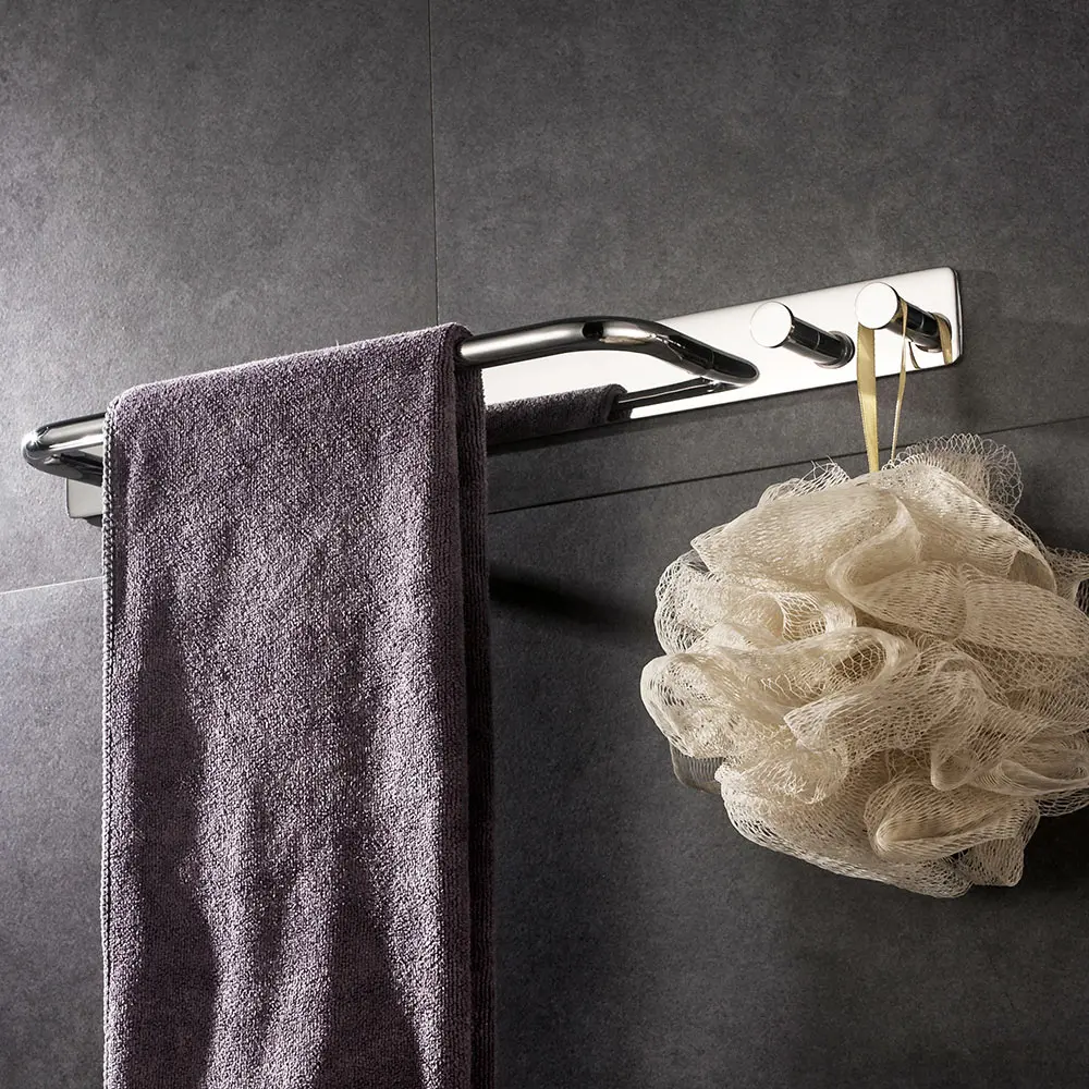 Вешалка для полотенец из нержавеющей стали с двумя крючками|Вешалки полотенец| |