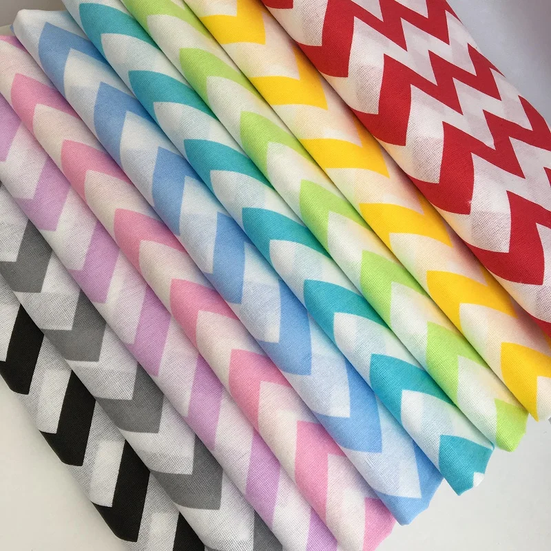 IV печать 100% хлопок грубая ткань Ситцевая 125GSM ширина 150 см tic rac zig zag палитра Rig Rag