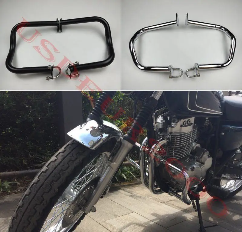 Шоссе защита двигателя мотоцикла аварии защиты баров для Honda CB400SS со всего мира хром/черный