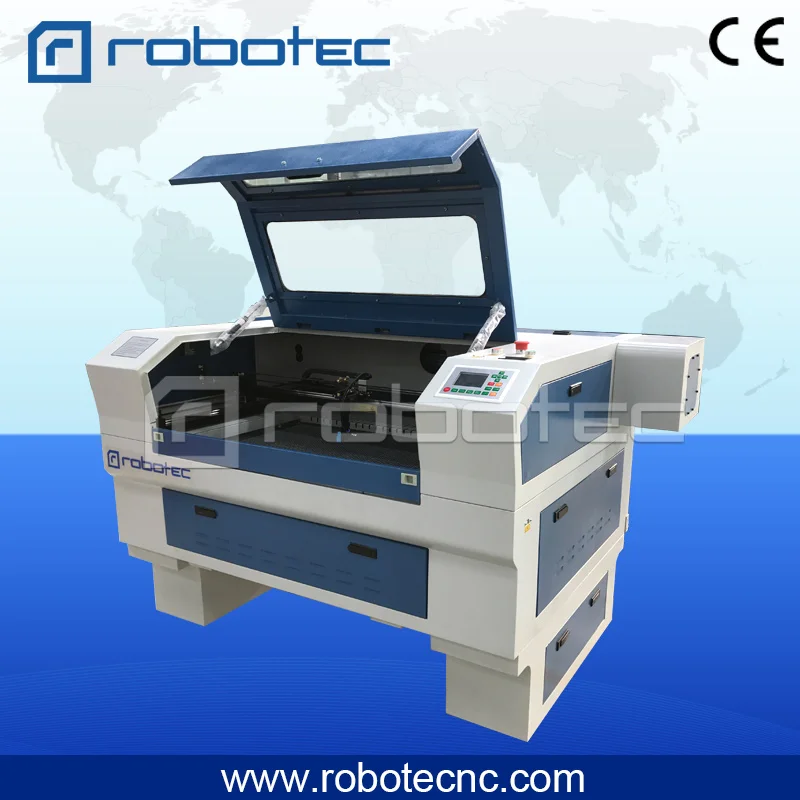 Лазерный мини-станок Robotec с вертикальным и вращающимся столом для резки кожи
