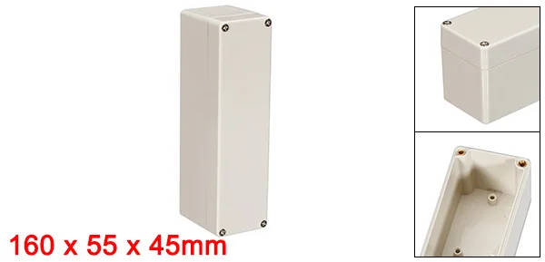 Uxcell 1 шт. водонепроницаемый IP65 IP67 DIY Электронный ABS распределительный проект коробка серый 65x50x55/65x58x35/83x81x56/100x68x40/160x55x45 мм