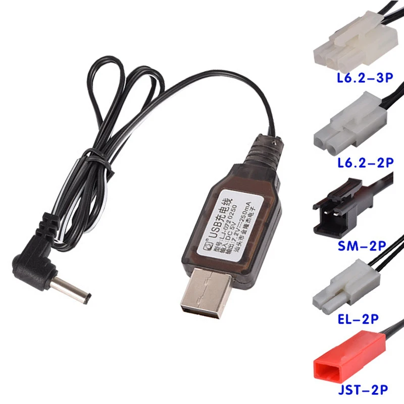 7.2в Зарядное устройство USB встроенный чип Ni Cd/Ni MH зарядное игрушки RC автомобиль