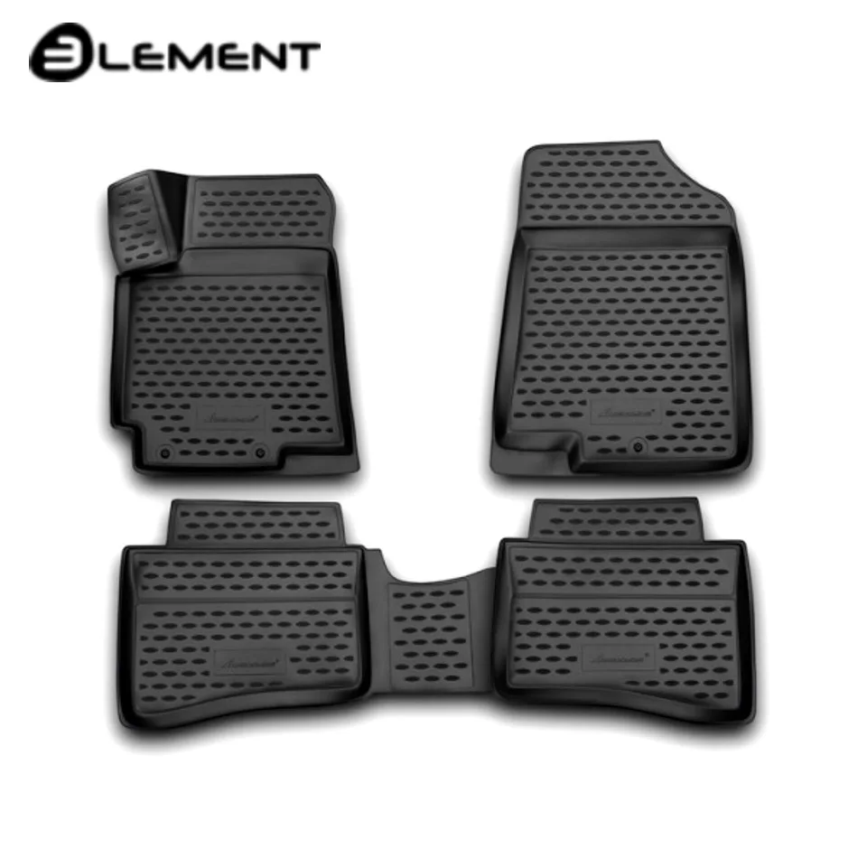 Для Hyundai Solaris 2011 2016 Коврики 3D в салон полиуретан 4 шт./компл. [Element NLC3D2059210]|3d floor mat|floor