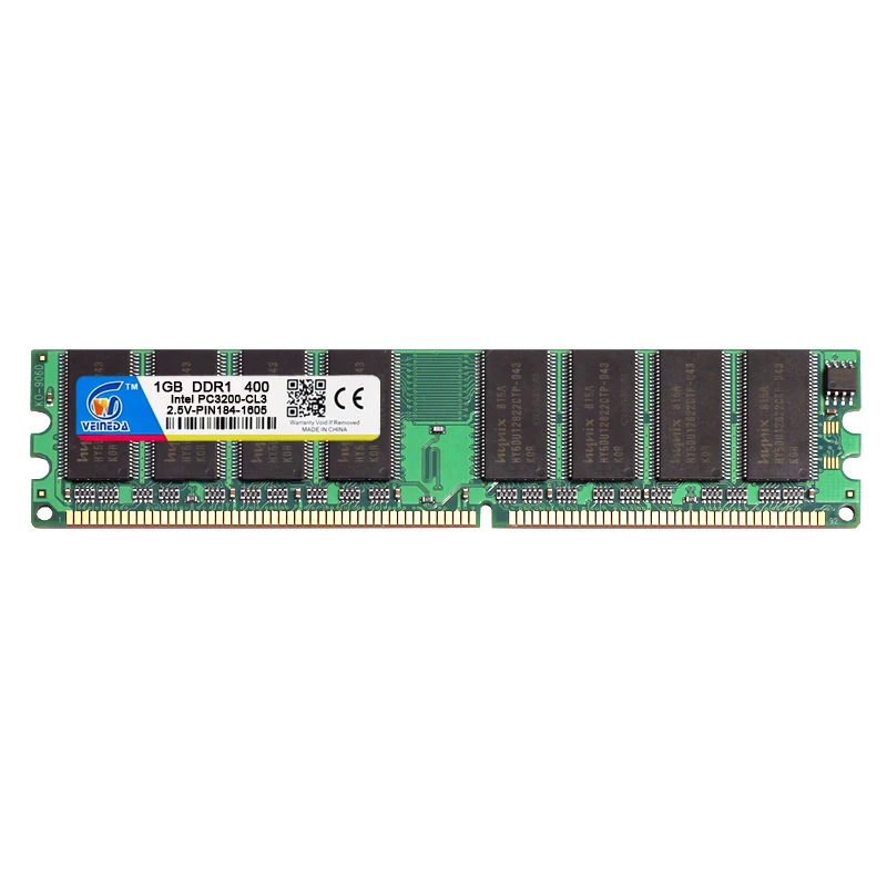 Оперативная память VEINEDA DDR1 1 Гб 400 МГц PC3200 184Pin для настольного компьютера ГБ 184 pin