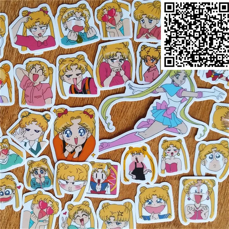 40 шт Забавный милый мультфильм девушка наклейка наклейки для дневника