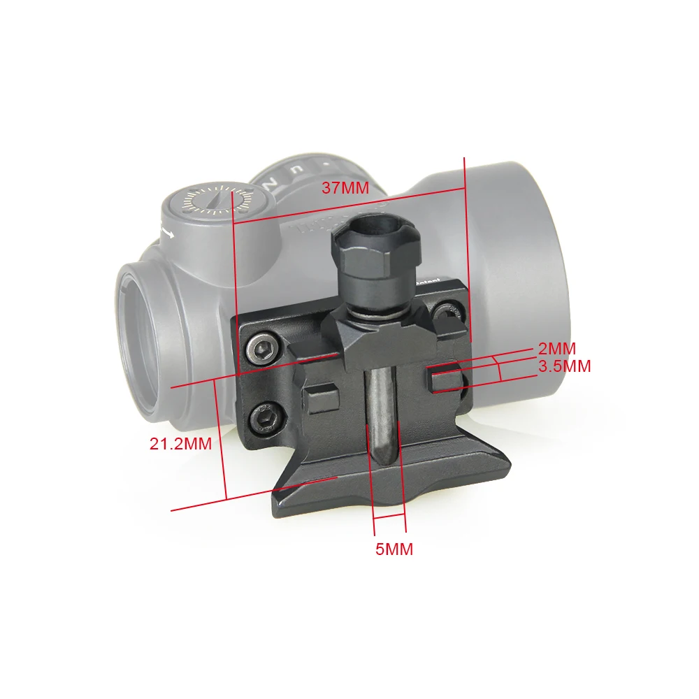 Аксессуары для охоты PPT прицел с красной точкой высоким креплением MRO2 Red Dot Sight