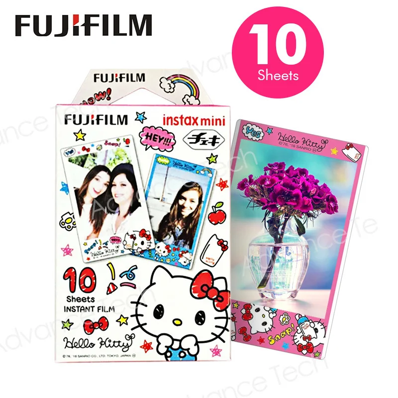Fujifilm Instax Mini Плёнки новый рисунок Hello Kitty для Fuji Фотоаппарат моментальной печати Neo