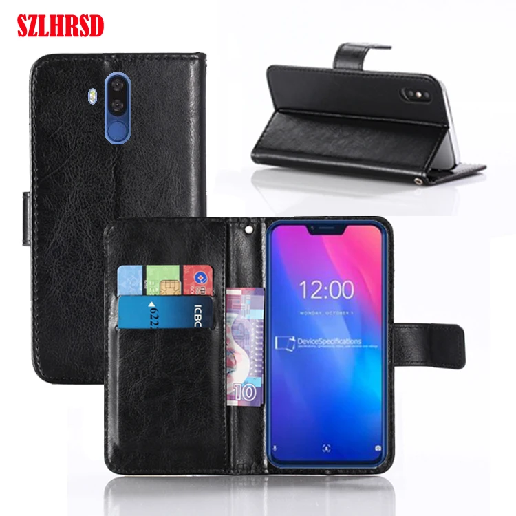 Кожаный чехол-бумажник с откидной крышкой для Vernee M8 Pro V2/T3 Pro/M3/M6 /X1/Active/Thor E/Mix