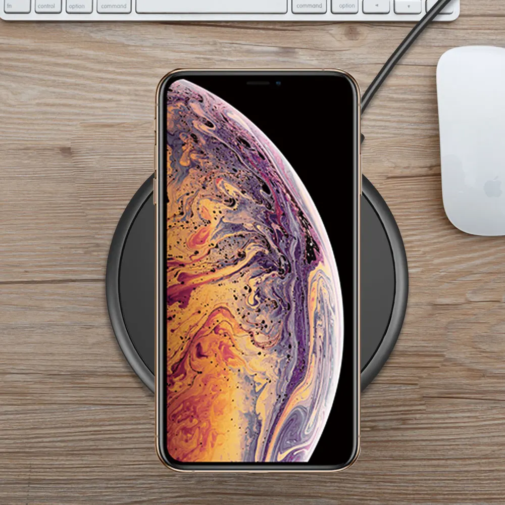10 Вт Qi Беспроводное зарядное устройство быстрое Быстрая зарядка 3 0 для iPhone X/XS Max 8