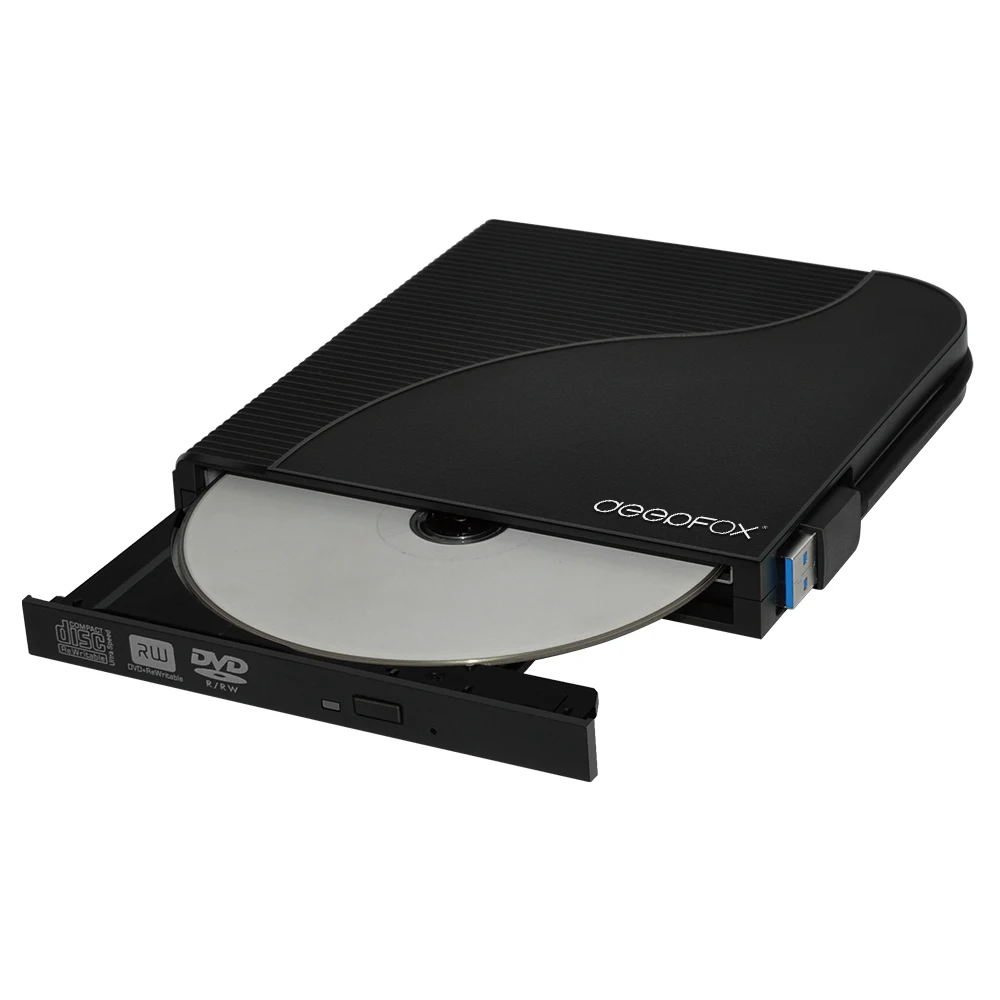 Портативный оптический привод Deepfox для ноутбука ПК Windows 7/8 USB 3 0 CD/DVD RW|Оптические