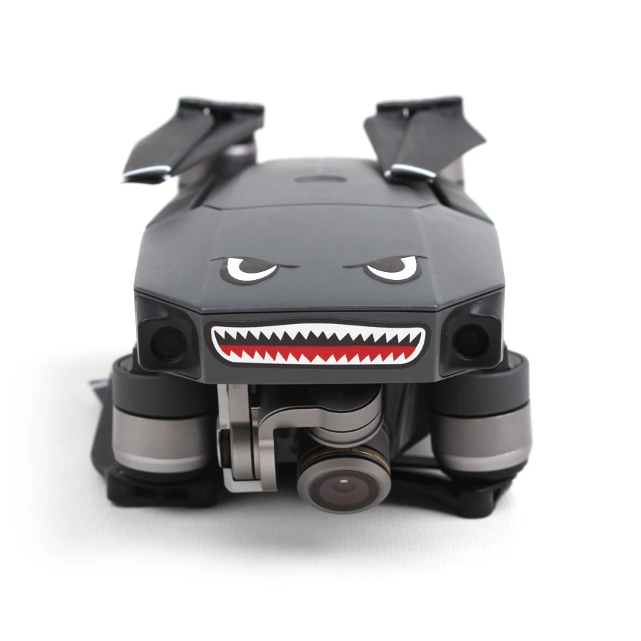 3M Stickers 2pcs Shark Face Decals Skin For DJI MAVIC PRO/Mavic Air /DJI Spark Sticker DIY Accessories | Электроника