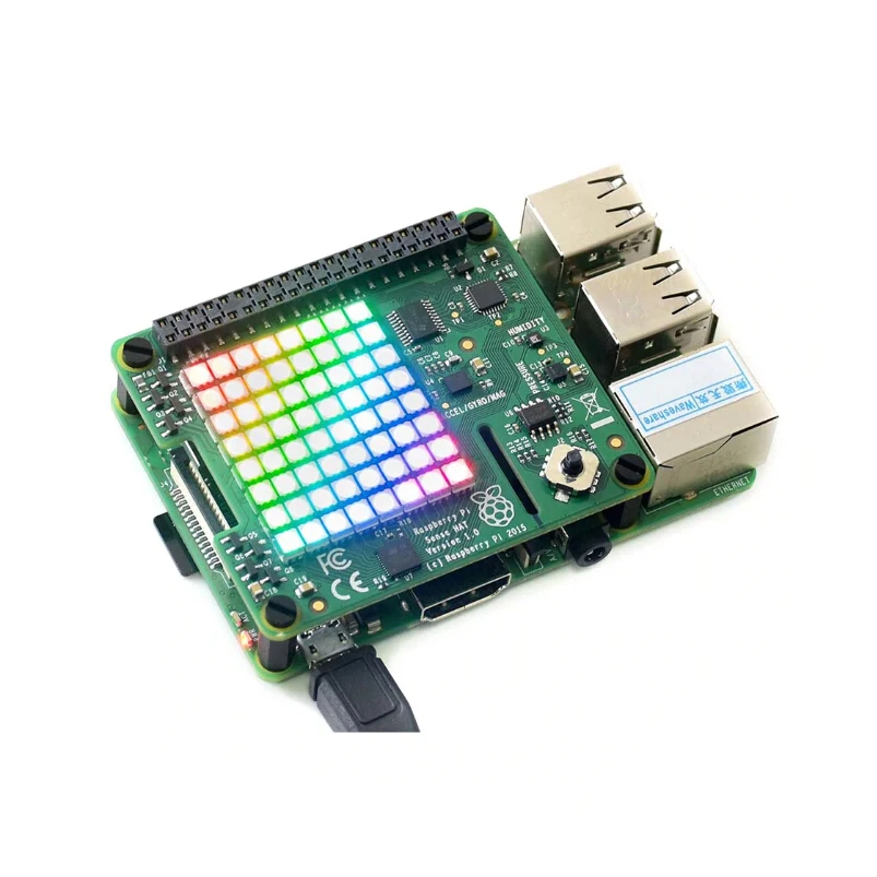 Raspberry Pi Sense HAT с датчиками ориентации давления влажности и температуры 3b + /
