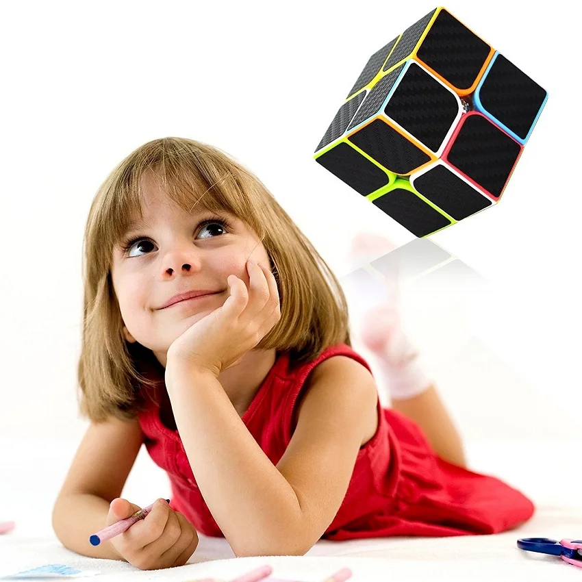 Z cube наклейка из углеродного волокна скорость 2*2*2 магический куб Magico 2x2x2 образовательный мозговой тизер Развивающие игрушки для детей и взрослых