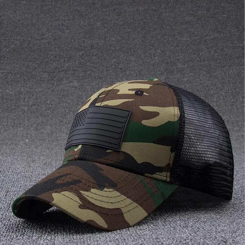Seioum Camo Сетки Бейсболка Мужчины Камуфляж Кости Мужской Летом Шляпу Армии Cap