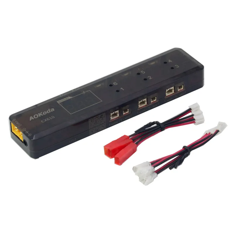 Зарядное устройство AOK CX605 CX610 6 каналов DC/XT60/USB 3 7 в 1S|1s lipo charger|3.7v usb chargercharger for |