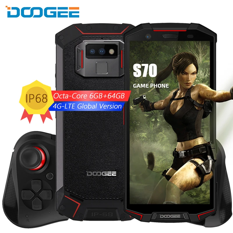 DOOGEE S70 смартфон с 5 99 дюймовым дисплеем восьмиядерным процессором Helio 6 + 64 ГБ 5500