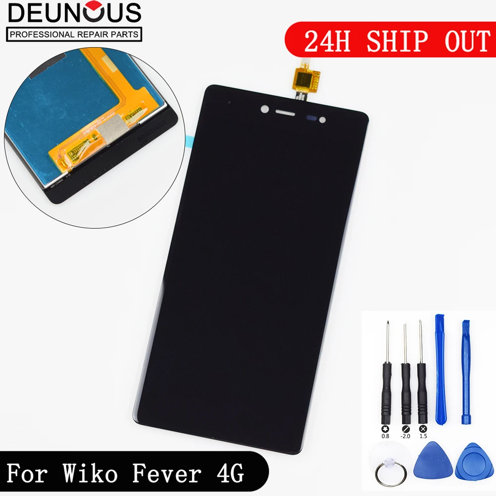 Новинка для Wiko Fever 4G ЖК-дисплей кодирующий преобразователь сенсорного экрана в