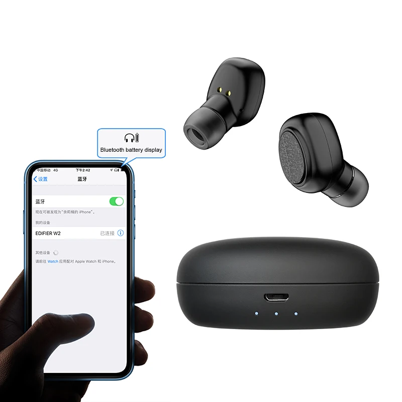 T1C TWS Mini Dual V5.0 беспроводные наушники Bluetooth 3D стерео звук с двойным микрофоном и