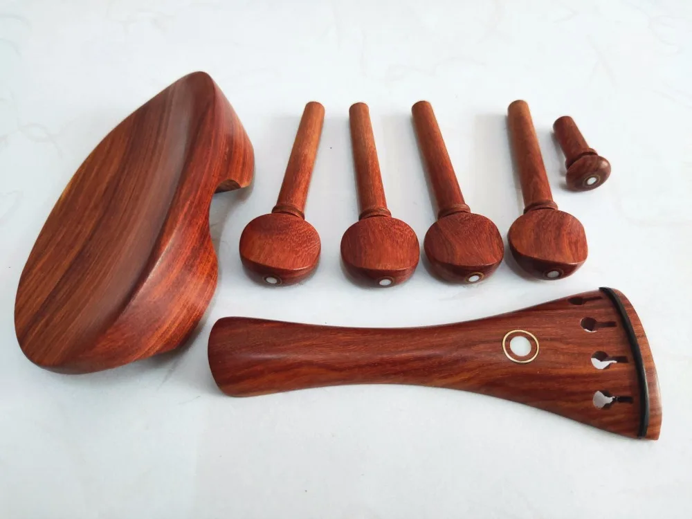 

1 set high quality rose wood violin parts 4/4 full size, violin accessories