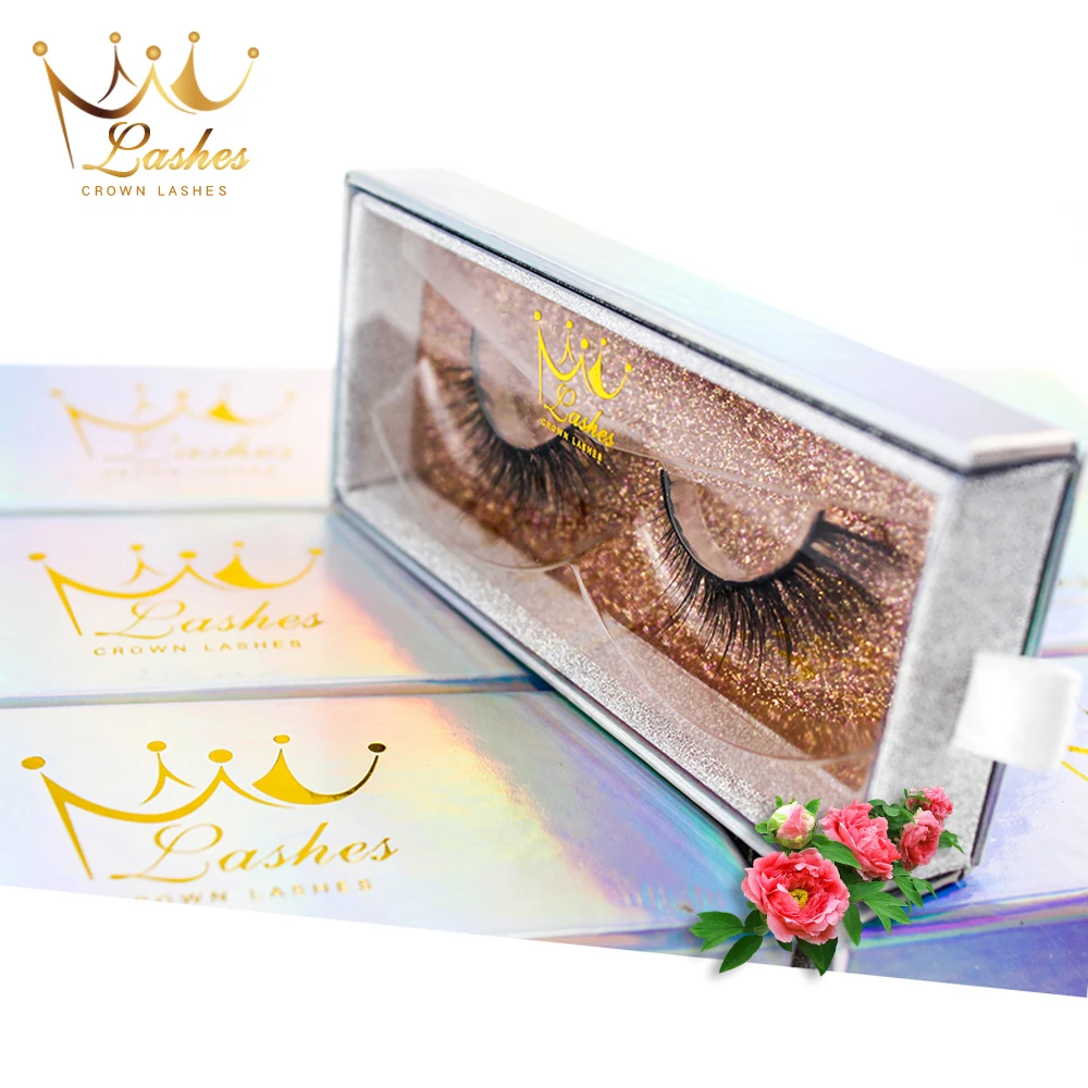 CrownLashes Фабричный магазин 100% ручная работа 3d искусственная норка шелк накладные