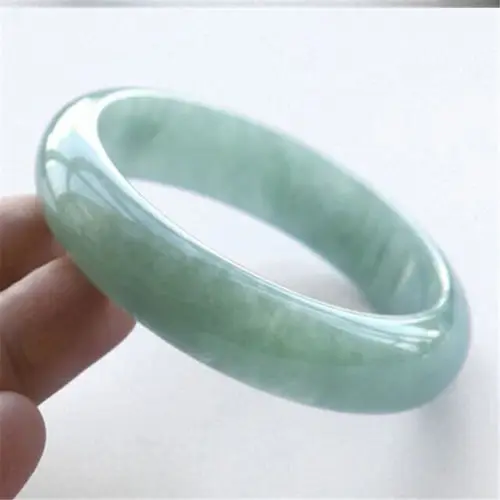 

100% pure natural jadeite bracelet engraved bracelets 58-64 mm +box