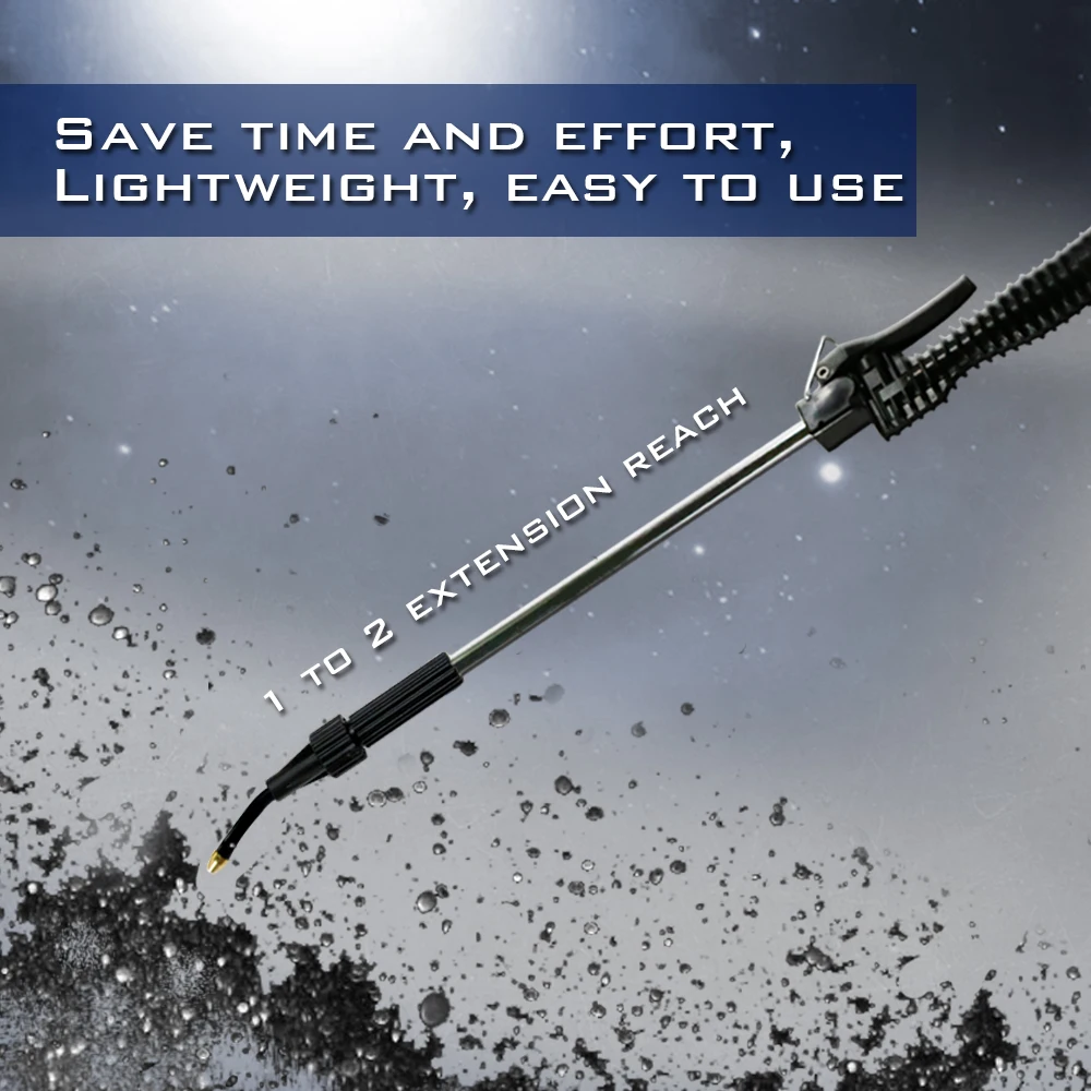 

LEMATEC Pro Extend Nozzle Air Blow Compressor Duster Airbrush Dust Spray Gun Cleaner Spray Gun Pneumatic Tools