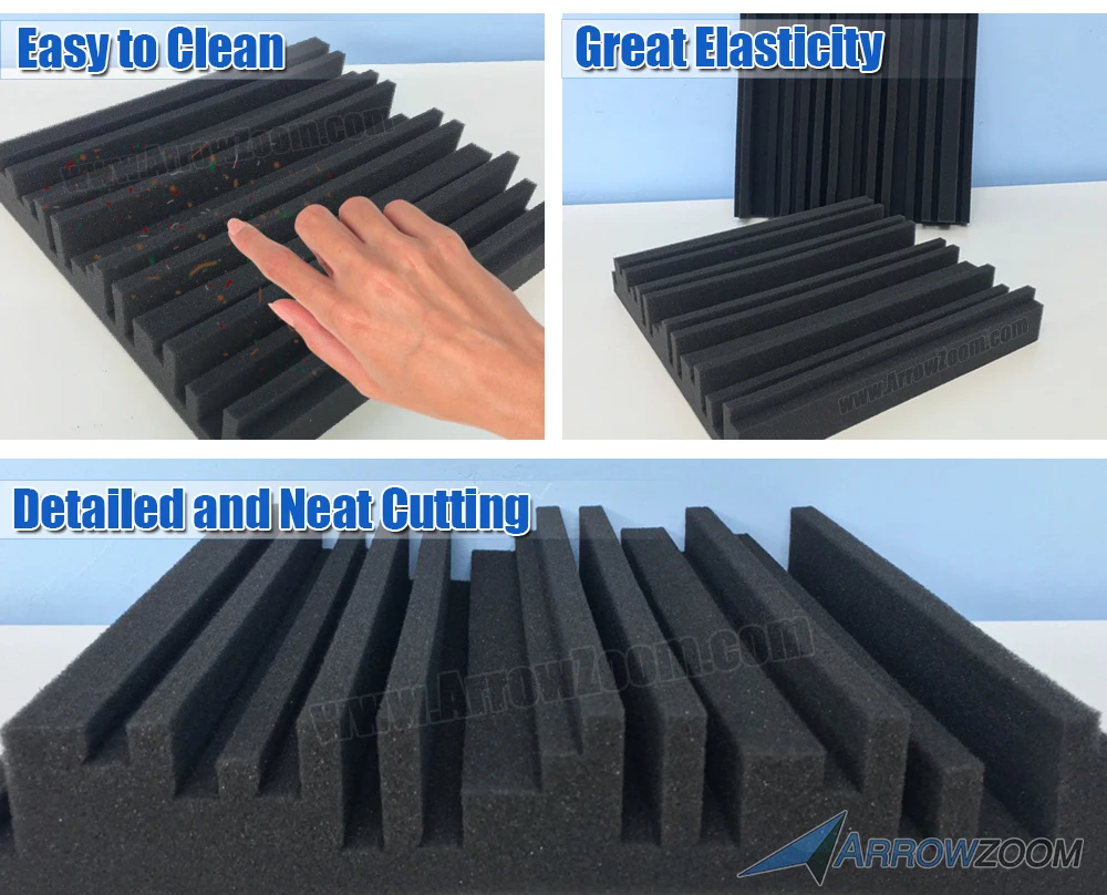Arrowzoom 1 штука 11 8 &quotx 8" x 9 &quotMetro Diffuser панель плитка студия Звукопоглощающая