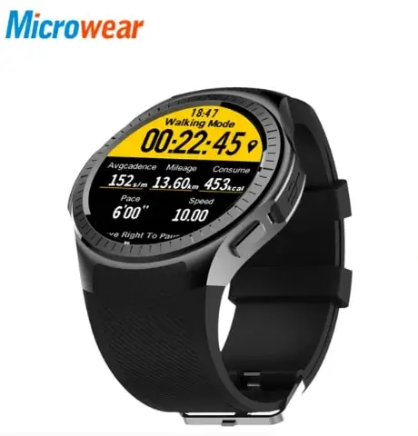 Microwear L1 спортивные Смарт часы для Android IOS сердечного ритма 2G Wifi Bluetooth Вызов 0.2MP