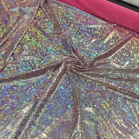 Silver pink Тонкий трикотаж из змеиной кожи, тонкая трикотажная ткань с покрытием, 2 способа растягивания, спандекс, лайкра, для танцев и костюмов, DIY fashion - Цвет: Silver pink