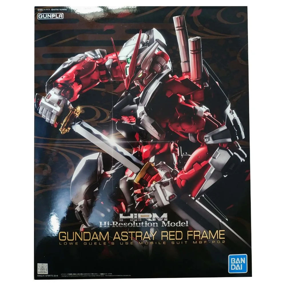 Аниме Bandai Hi-Res Seed Gundam, красная рамка Hirm, модель MG 1/100, фигурка, металлические кости, робот, игрушка для детей, Розничная коробка