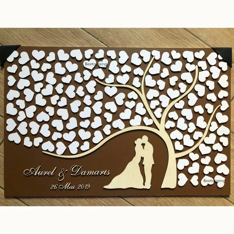 

3D Wedding Guest Book Alternative,Personalized Guest Books Sign,Custom Rustic Guest Book,Tree Unique Entrance Signature