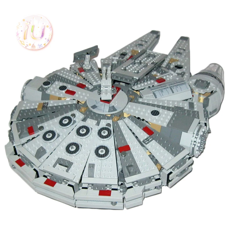 Legoings звезда серии 75105 Сокол Миллениум строительные блоки набор подарок на день