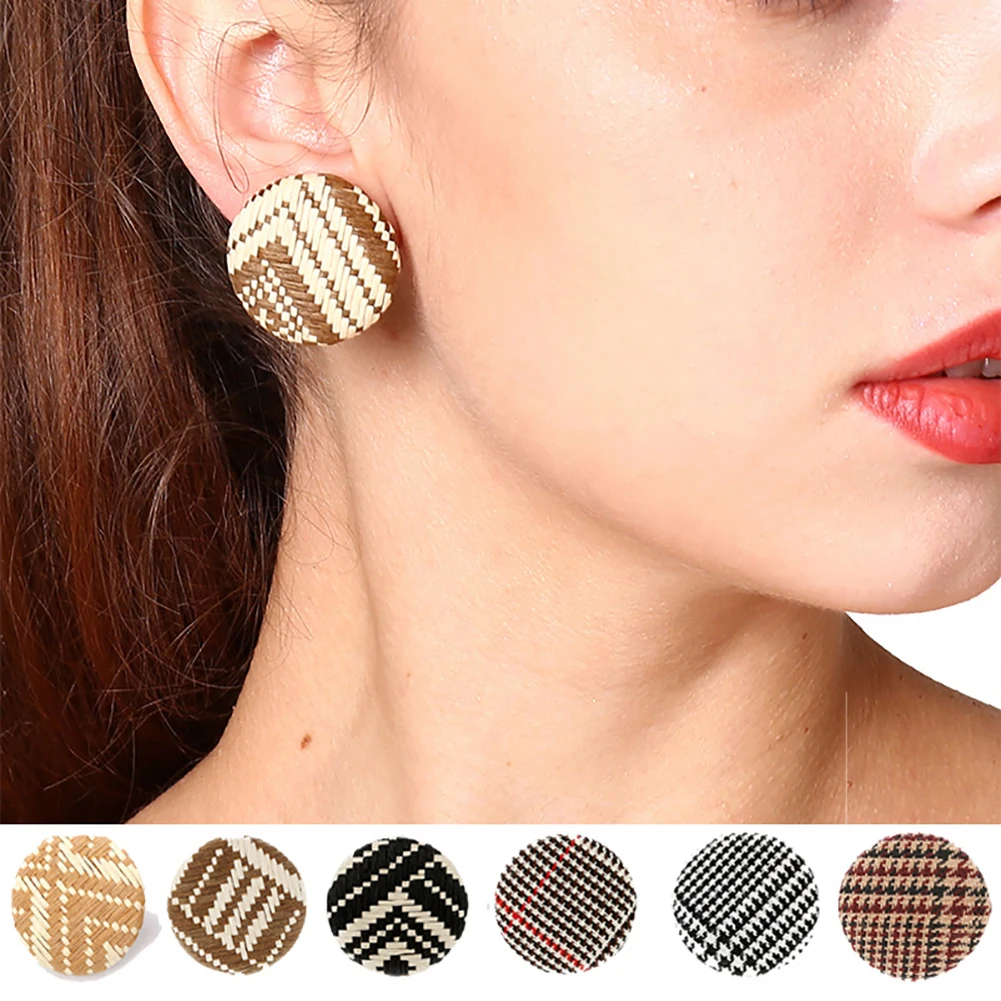 Fashion Round Button Ear Clip No Piercing Earrings Women Lady Jewelry Gift | Украшения и аксессуары