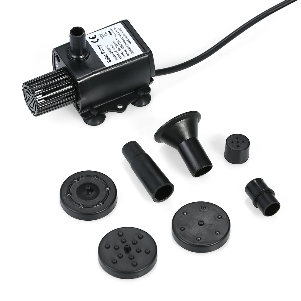 Погружной фонтан на солнечной батарее 1 5/2/3 Вт|pump for pond|brushless submersible water pumpfountain pump |
