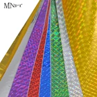 MNFT 12 шт. 10 см X 20 см Голографическая клейкая пленка, флеш-лента, приманка, рыболовные материалы DIY