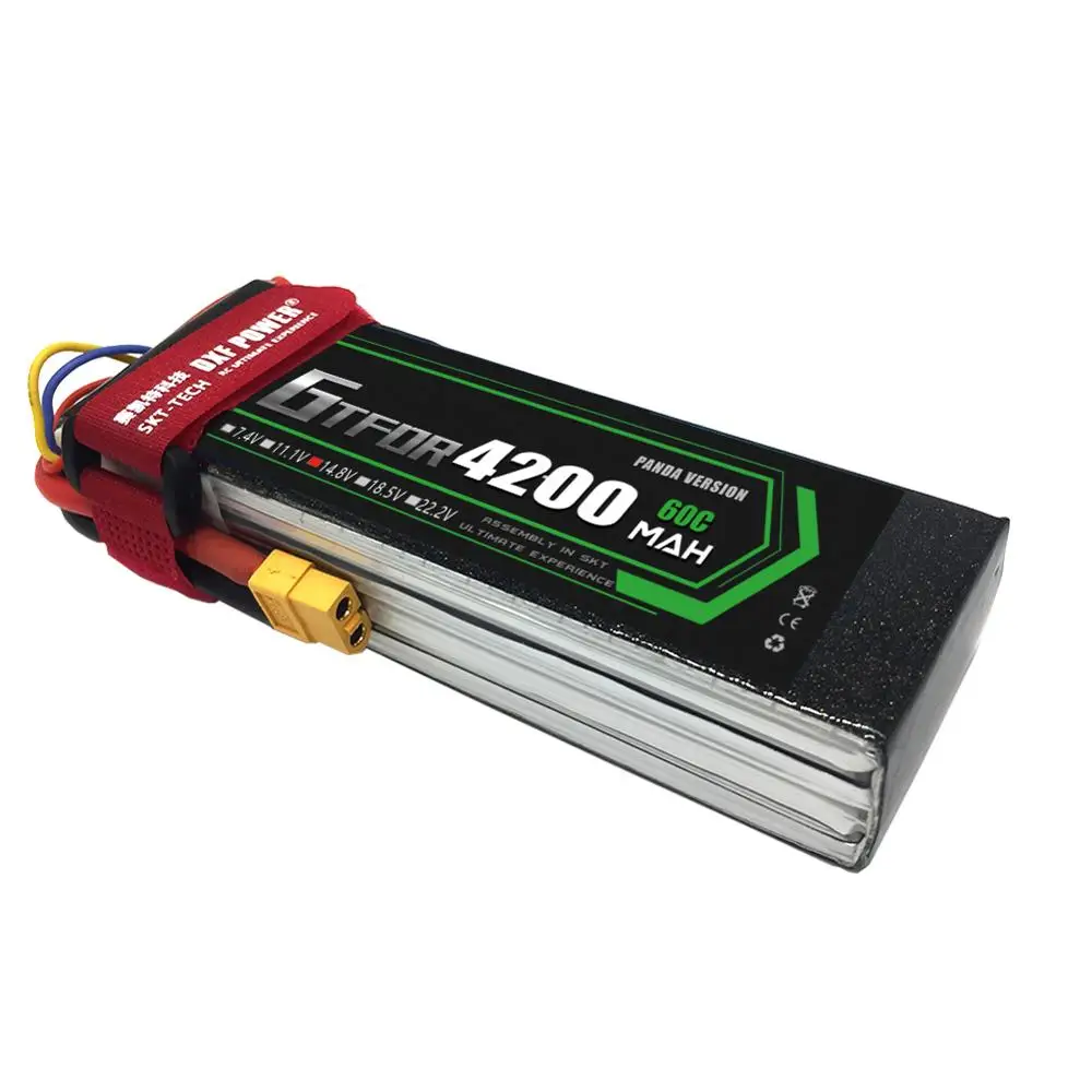 GTFDR power RC Дрон литий полимерная батарея 14 8 в 4200 мАч 60C 120C для радиоуправляемого