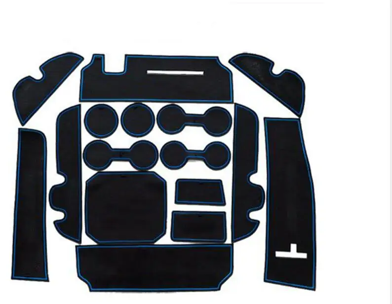 16 шт. противоскользящие резиновые подставки под стакан дверной коврик для Toyota