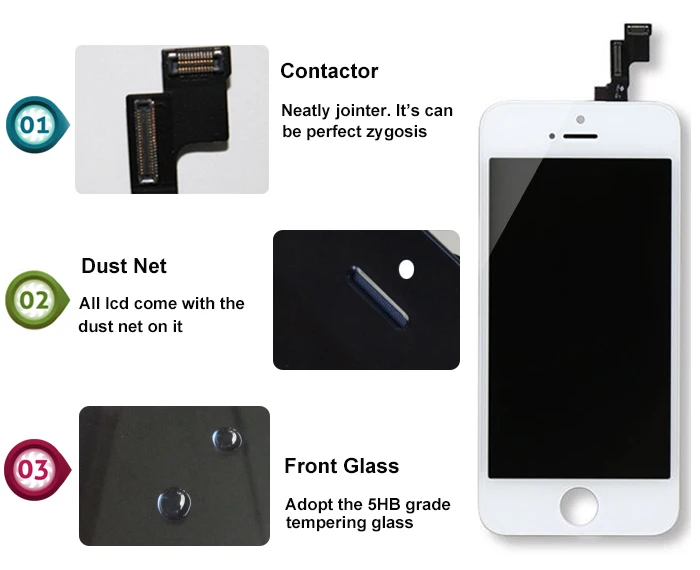 Sintron OEM для iPhone 5 Замена экрана полностью собранная белая панель дисплея включая
